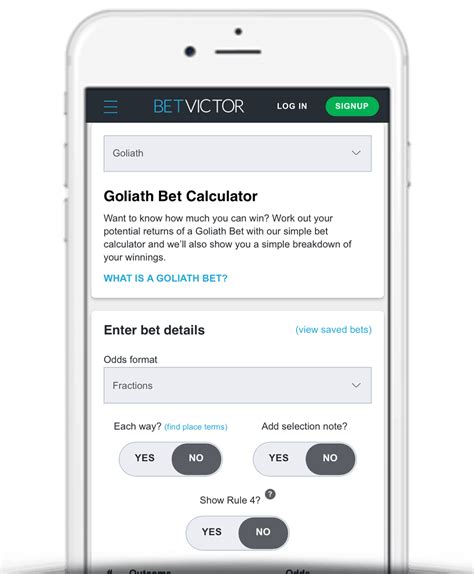 Goliath Bet Calculator - Your Ultimate Tool for Wager Precision